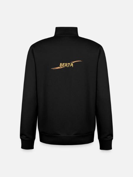 Berta als Geschenk - Unisex Organic Zip Sweatshirt von Stanley/Stella - Schwarz