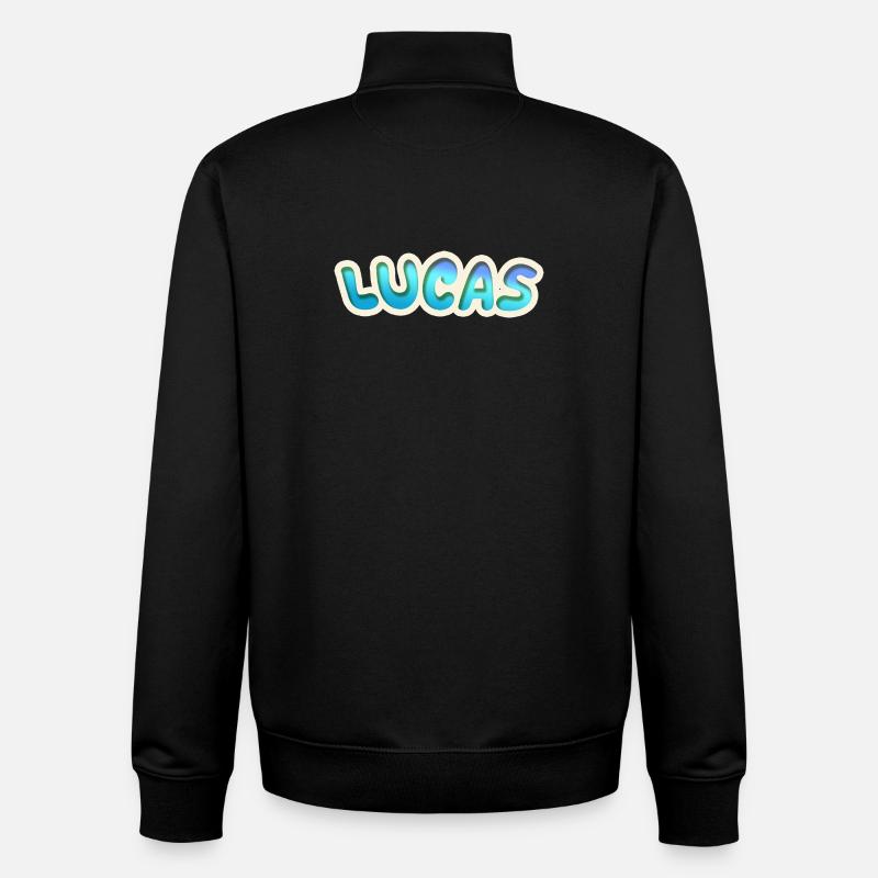 Lucas as a profession - Unisex Organic Zip Sweatshirt by Stanley/Stella - black