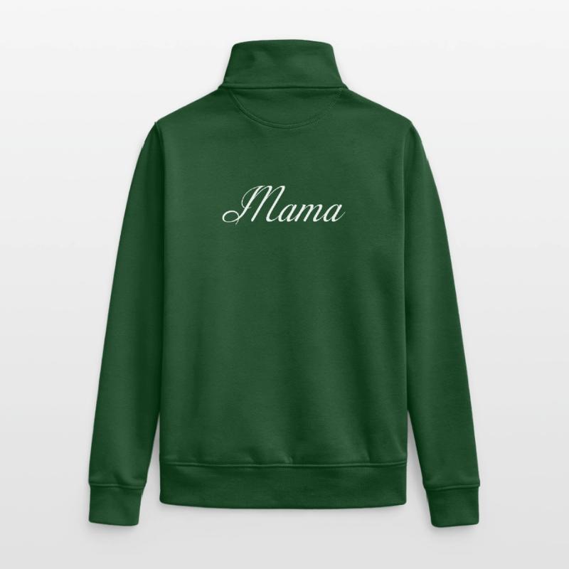 Mama Script Élégance Sweat zippé unisexe en coton bio Stanley/Stella