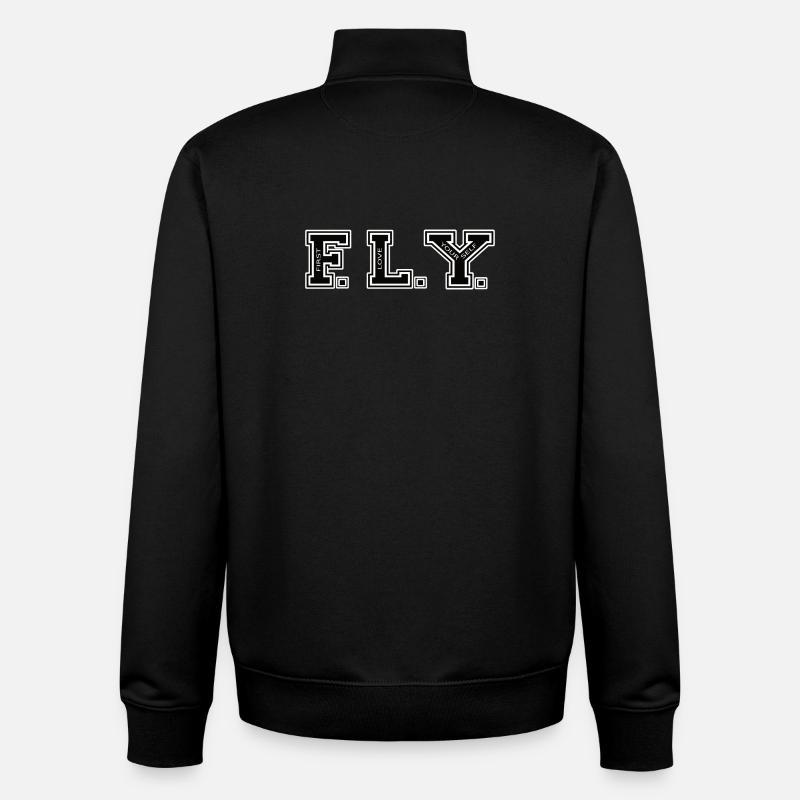 Selbstliebe Motivation FIRST LOVE YOURSELF - Unisex Organic Zip Sweatshirt von Stanley/Stella - Schwarz