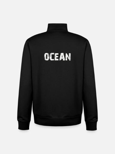 OCÉAN - Sweat zippé unisexe en coton bio Stanley/Stella - noir