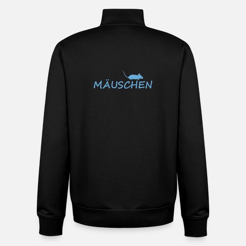MÄUSCHEN - Unisex Organic Zip Sweatshirt von Stanley/Stella - Schwarz