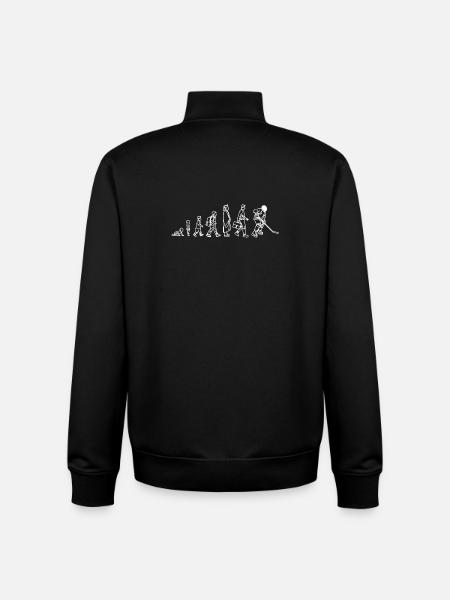 Development of hockey - Unisex Organic Zip Sweatshirt by Stanley/Stella - black
