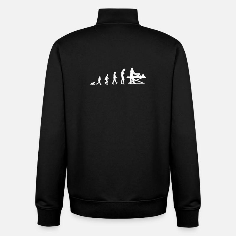 Development into a physiotherapist - Unisex Organic Zip Sweatshirt by Stanley/Stella - black