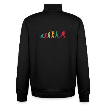 Boxen Evolution - Unisex Organic Zip Sweatshirt von Stanley/Stella - Schwarz - Hinten - AI Model Male 185 light (185cm)