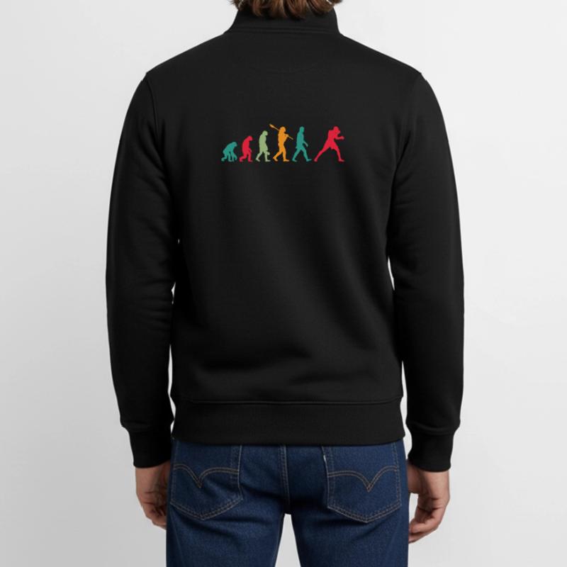Boxing Evolution Unisex Organic Zip Sweatshirt by Stanley/Stella