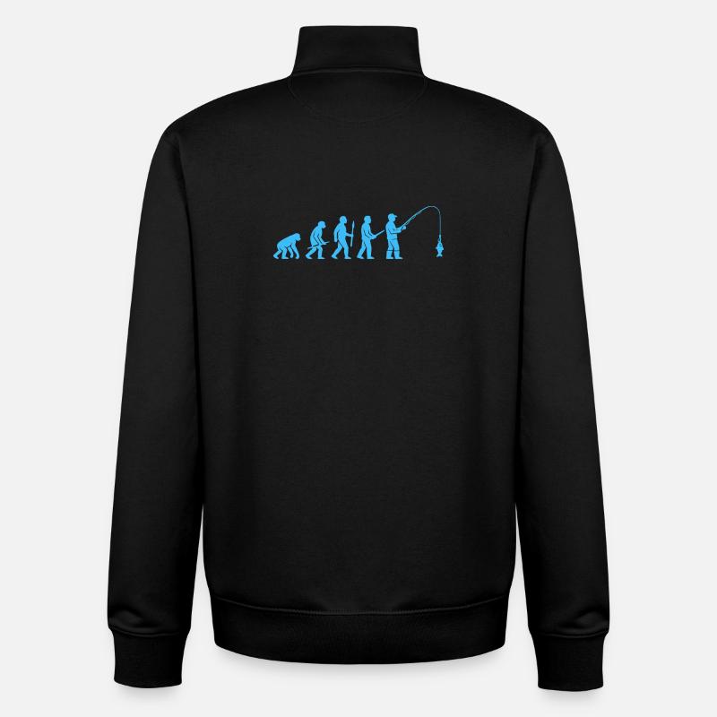 Evolution des Angelfangs - Unisex Organic Zip Sweatshirt von Stanley/Stella - Schwarz