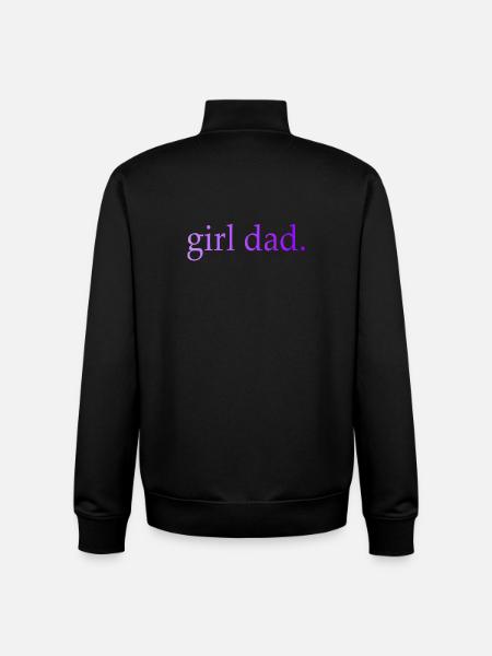 Girl Dad Gift Paternity - Unisex Organic Zip Sweatshirt by Stanley/Stella - black
