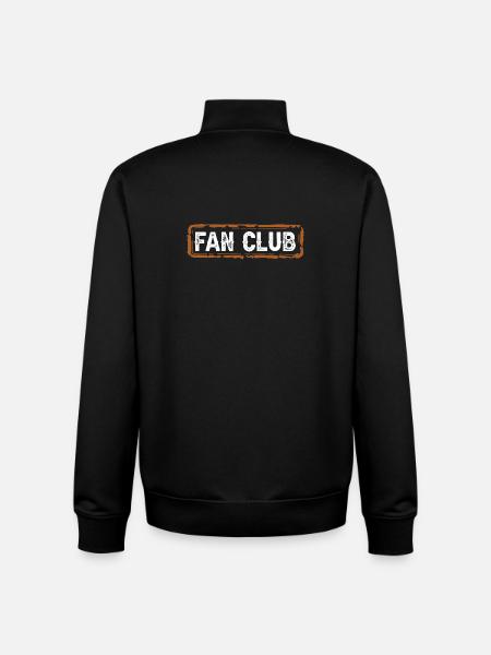 Fan Club - Unisex Organic Zip Sweatshirt by Stanley/Stella - black