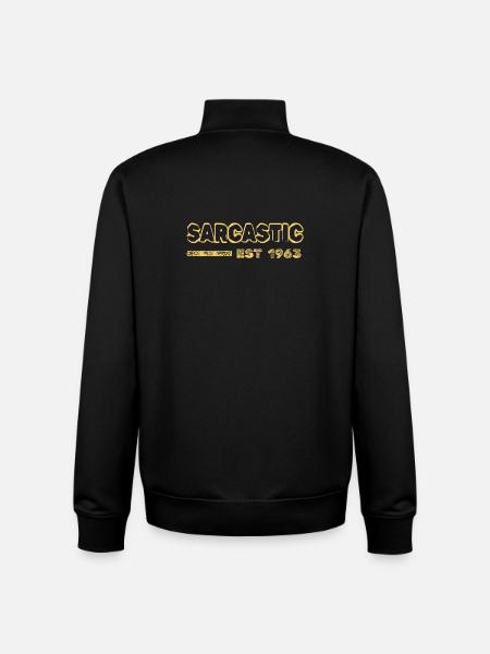 Sarcasm 1963 - Unisex Organic Zip Sweatshirt by Stanley/Stella - black