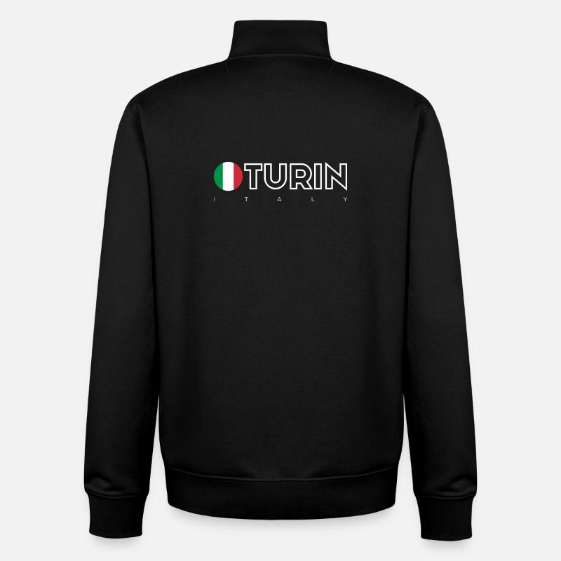 Turin - Unisex Organic Zip Sweatshirt von Stanley/Stella - Schwarz