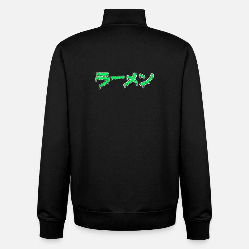 Dripping Ramen - Unisex Organic Zip Sweatshirt by Stanley/Stella - black
