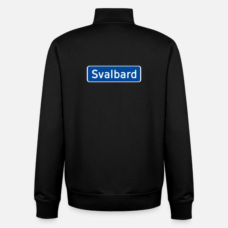 Svalbard - Sweat zippé unisexe en coton bio Stanley/Stella - noir