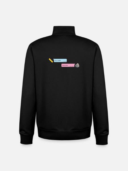 Rock & Rule - Unisex Organic Zip Sweatshirt by Stanley/Stella - black