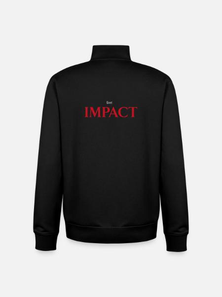 Silent impact - Unisex Organic Zip Sweatshirt by Stanley/Stella - black
