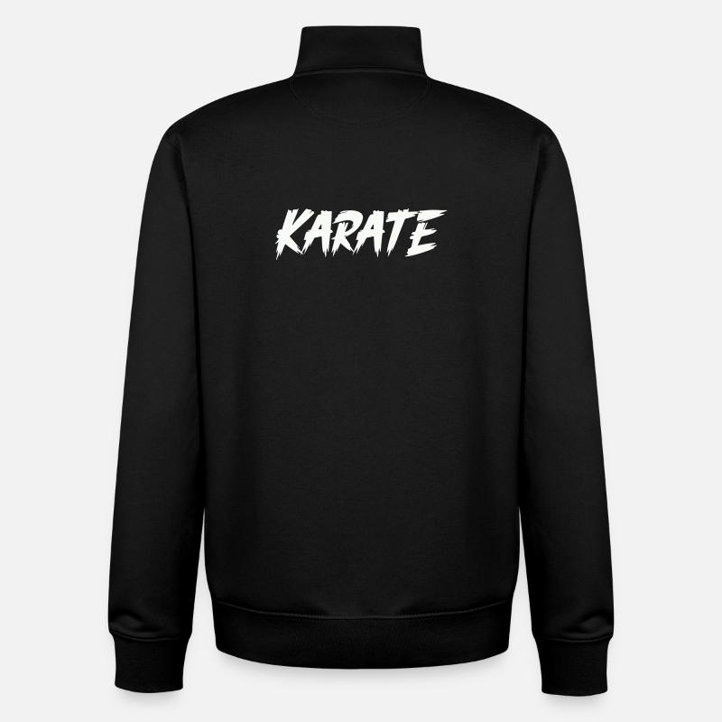 Karate - Unisex Organic Zip Sweatshirt von Stanley/Stella - Schwarz