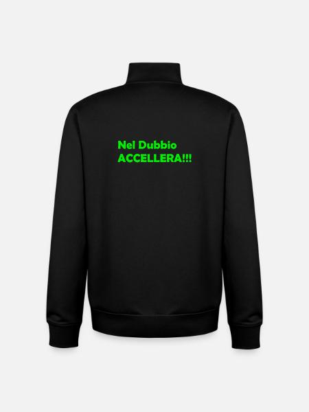 Nel_Dubbio_Accellera!!! - Unisex Organic Zip Sweatshirt by Stanley/Stella - black