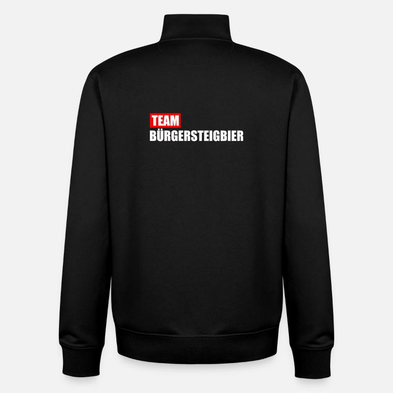Team Bürgersteigbier Ortskontrollfahrt OKF - Unisex Organic Zip Sweatshirt von Stanley/Stella - Schwarz