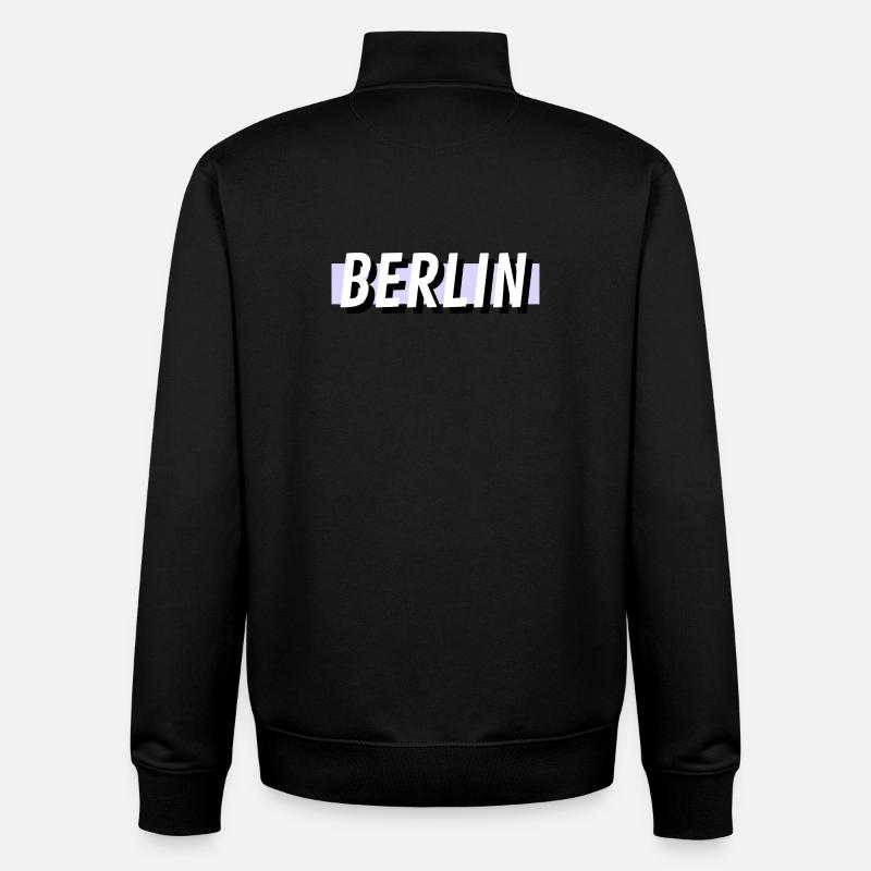 Berlin - Unisex Organic Zip Sweatshirt von Stanley/Stella - Schwarz