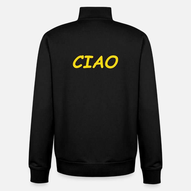CIAO - Sweat zippé unisexe en coton bio Stanley/Stella - noir