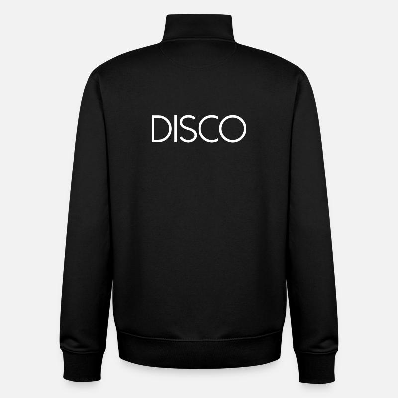 DISCO Tanzen Diskokugel - Unisex Organic Zip Sweatshirt von Stanley/Stella - Schwarz