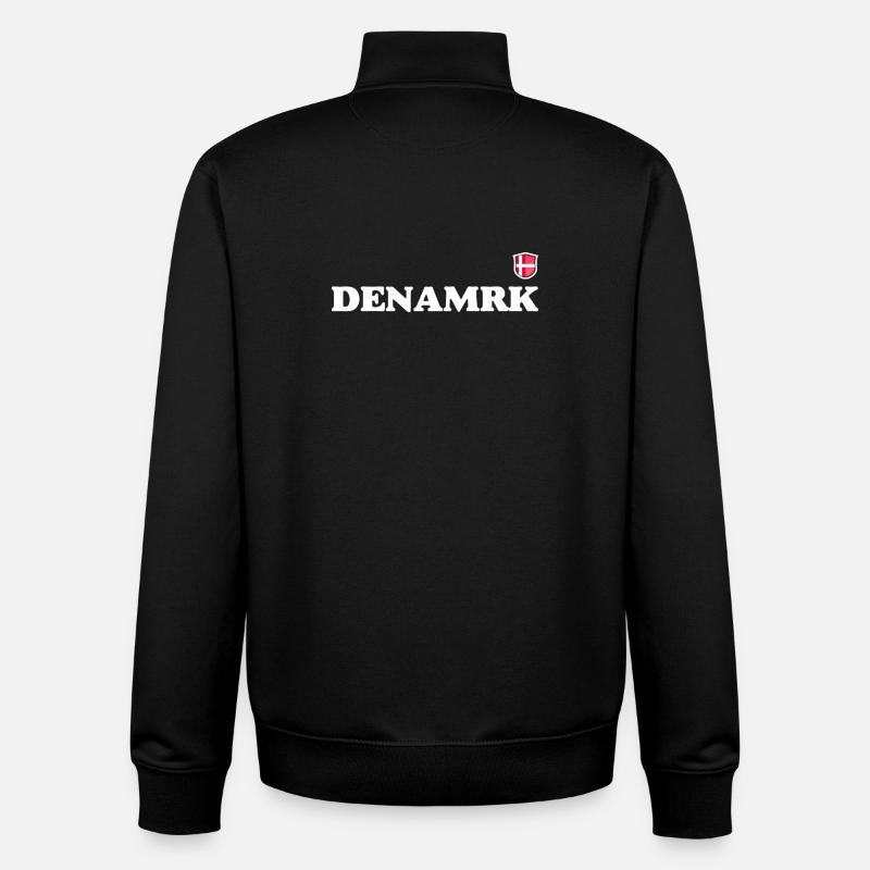 Danemark - Sweat zippé unisexe en coton bio Stanley/Stella - noir