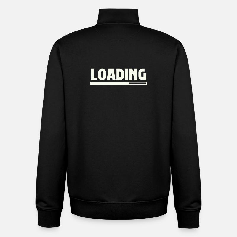 Loading - Unisex Organic Zip Sweatshirt by Stanley/Stella - black