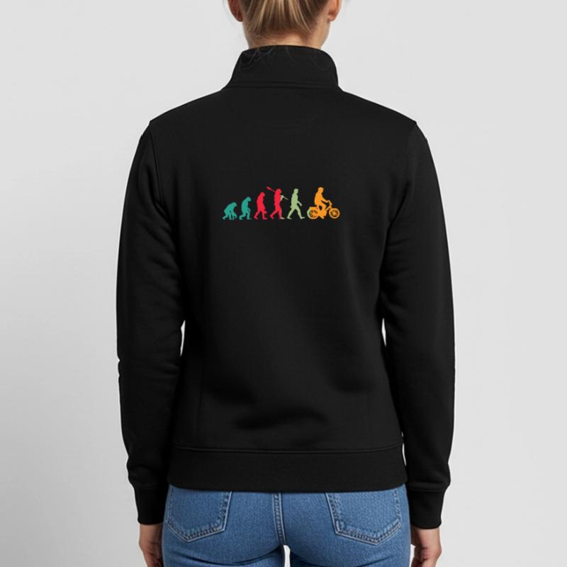 Mofa Evolution Moped Unisex Organic Zip Sweatshirt von Stanley/Stella