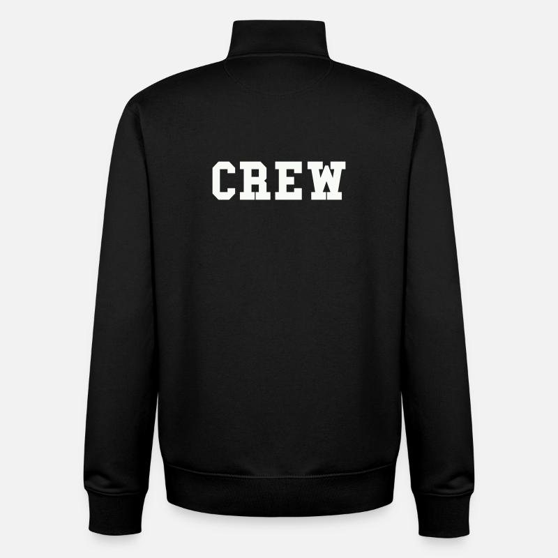 crew - Unisex Organic Zip Sweatshirt von Stanley/Stella - Schwarz