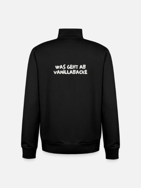was geht ab vanillabacke - Unisex Organic Zip Sweatshirt von Stanley/Stella - Schwarz