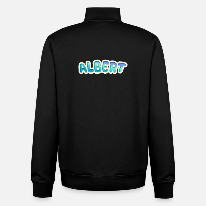 Albert as a profession - Unisex Organic Zip Sweatshirt by Stanley/Stella - black