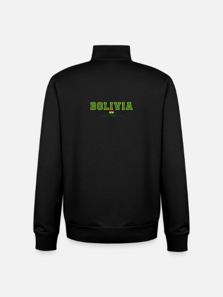 Bolivia - Unisex Organic Zip Sweatshirt by Stanley/Stella - black