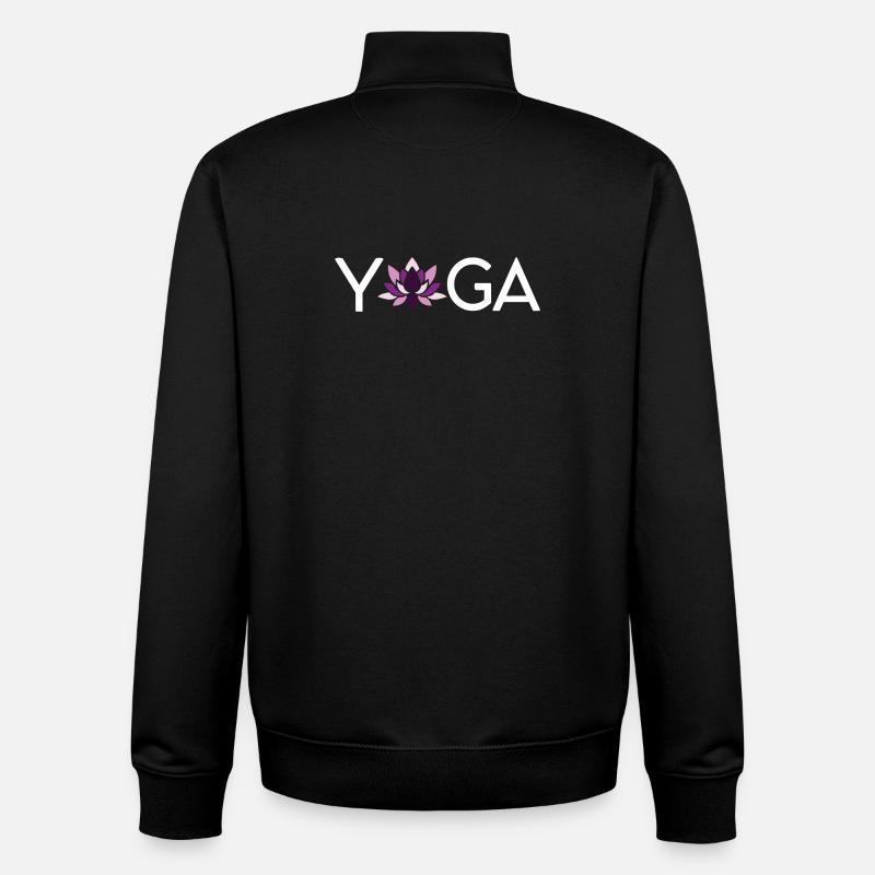 Yoga Geschenkidee - Unisex Organic Zip Sweatshirt von Stanley/Stella - Schwarz