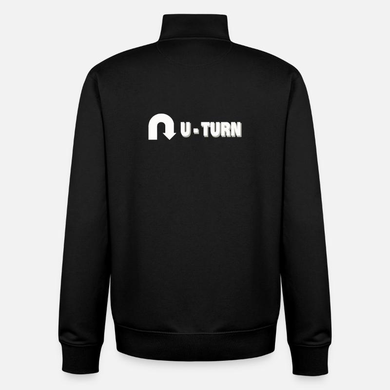 DEMI-TOUR - Sweat zippé unisexe en coton bio Stanley/Stella - noir