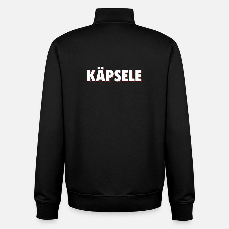 Käplsele - Sweat zippé unisexe en coton bio Stanley/Stella - noir