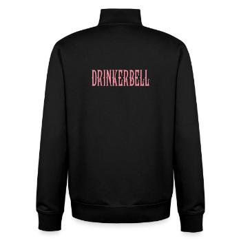 Cloche à boire - Sweat zippé unisexe en coton bio Stanley/Stella - noir - Dos - AI Model Male 185 light (185cm)