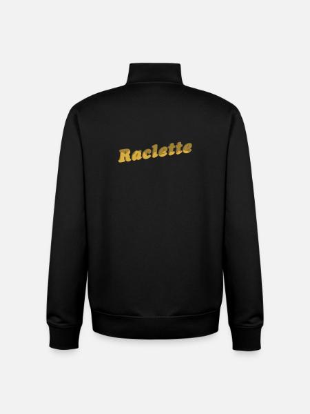 Raclette Cheese Lettering 3D - Unisex Organic Zip Sweatshirt by Stanley/Stella - black