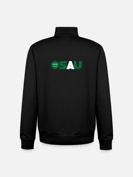 Saudi Arabia - Unisex Organic Zip Sweatshirt by Stanley/Stella - black
