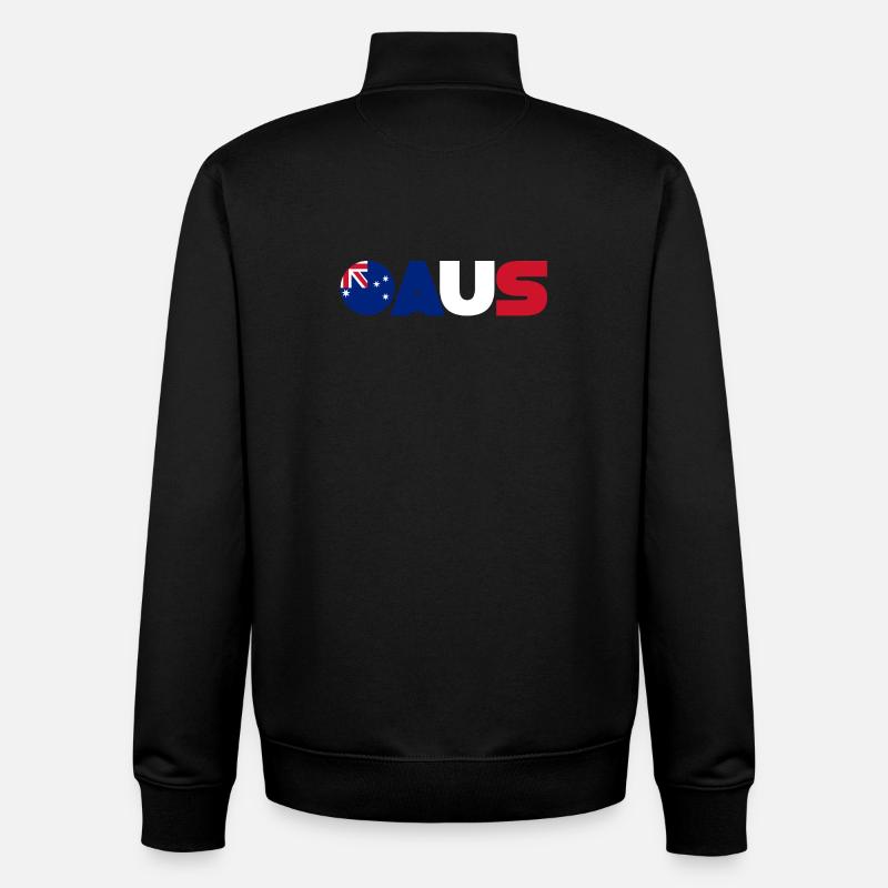 Australie - Sweat zippé unisexe en coton bio Stanley/Stella - noir