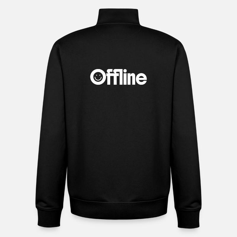 offline - Unisex Organic Zip Sweatshirt von Stanley/Stella - Schwarz