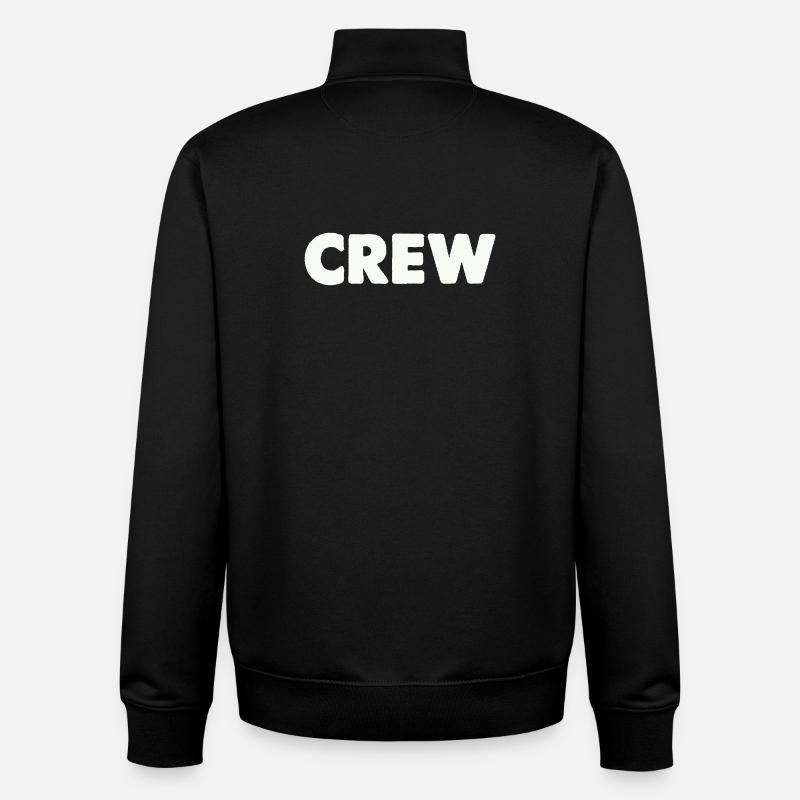 Équipage - Sweat zippé unisexe en coton bio Stanley/Stella - noir