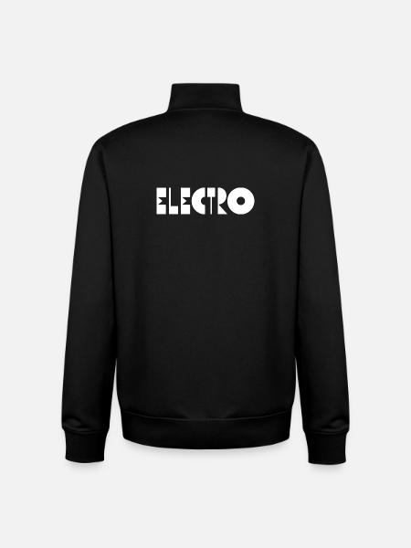 Electro music - Unisex Organic Zip Sweatshirt by Stanley/Stella - black