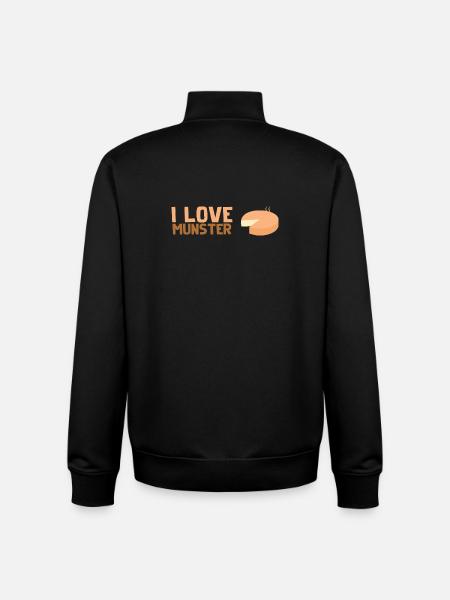 I Love munster - Sweat zippé unisexe en coton bio Stanley/Stella - noir
