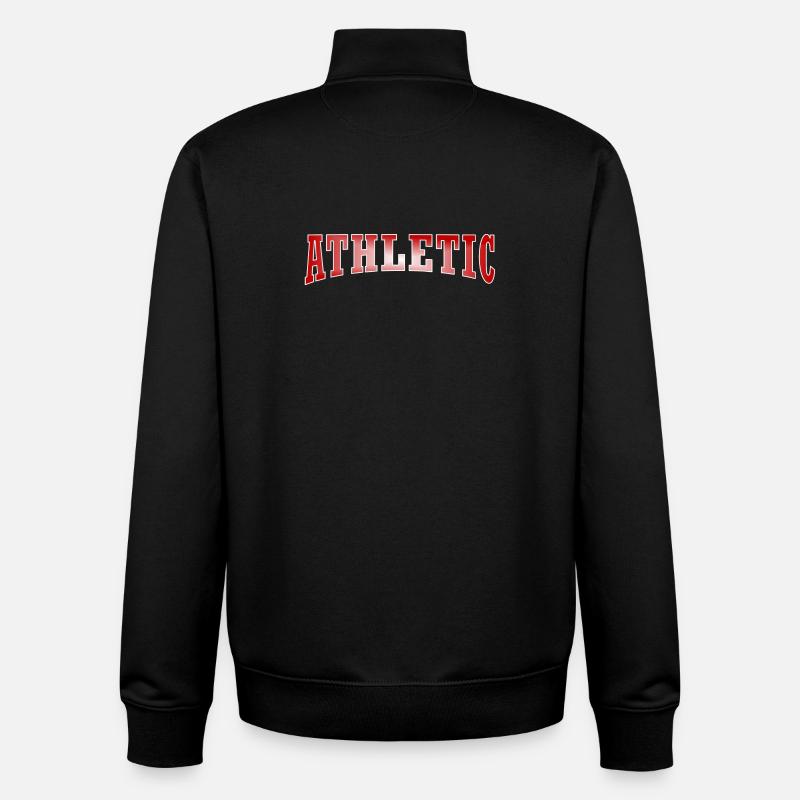 Athletic design squad - Unisex Organic Zip Sweatshirt by Stanley/Stella - black