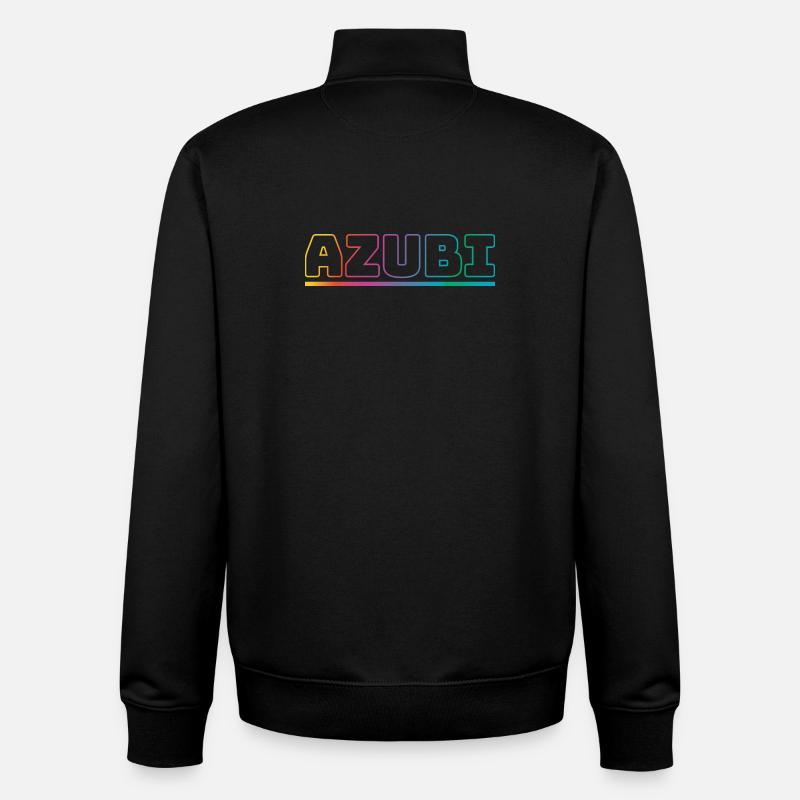 Design Azubi outline bunt - Unisex Organic Zip Sweatshirt von Stanley/Stella - Schwarz