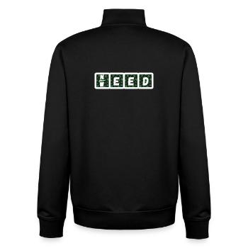 Need Weed - Unisex Organic Zip Sweatshirt by Stanley/Stella - black - Back - AI Model Male 185 light (185cm)
