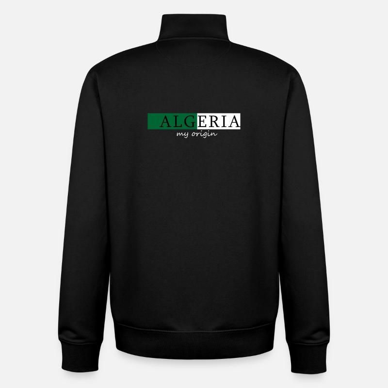 Algerien Meine Herkunft - Unisex Organic Zip Sweatshirt von Stanley/Stella - Schwarz