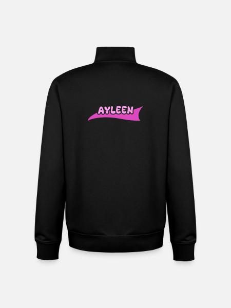 First name Ayleen - Unisex Organic Zip Sweatshirt by Stanley/Stella - black