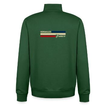 France - Versailles - Frankreich - Flagge - Unisex Organic Zip Sweatshirt von Stanley/Stella - Flaschengrün - Hinten - AI Model Male 185 dark (185cm)