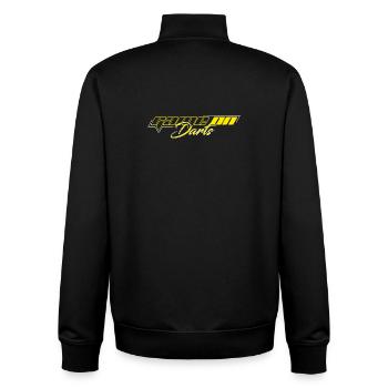 GAME ON DARTS - Unisex Organic Zip Sweatshirt by Stanley/Stella - black - Back - AI Model Male 185 light (185cm)